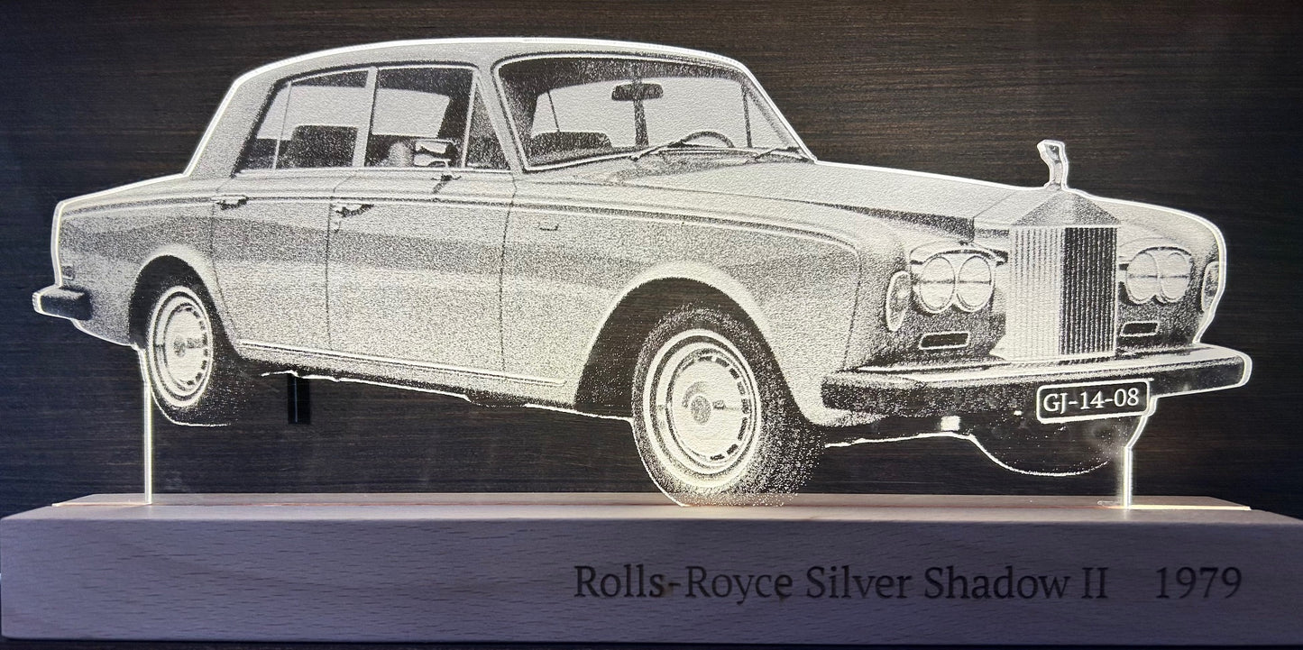 3D LED lamp - Rolls Royce Silver Shadow