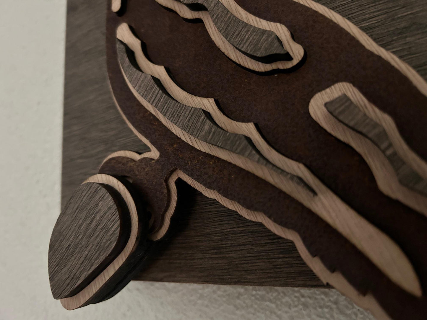 Specht – Lasergesneden kunst hout en staal – Handgemaakt woondecoratie