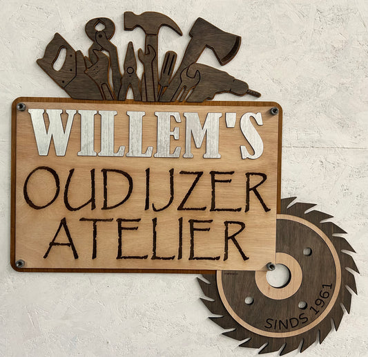 Custom garage bord - inspiratie