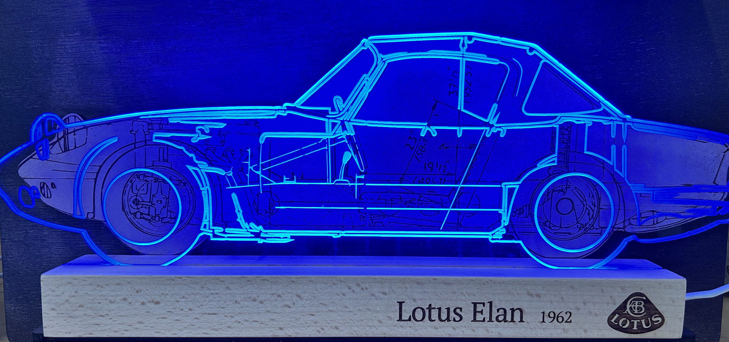 3D LED lamp - Lotus Elan