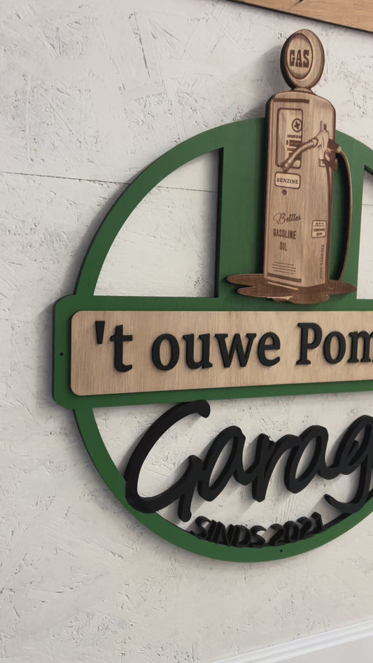 Custom garage bord - inspiratie