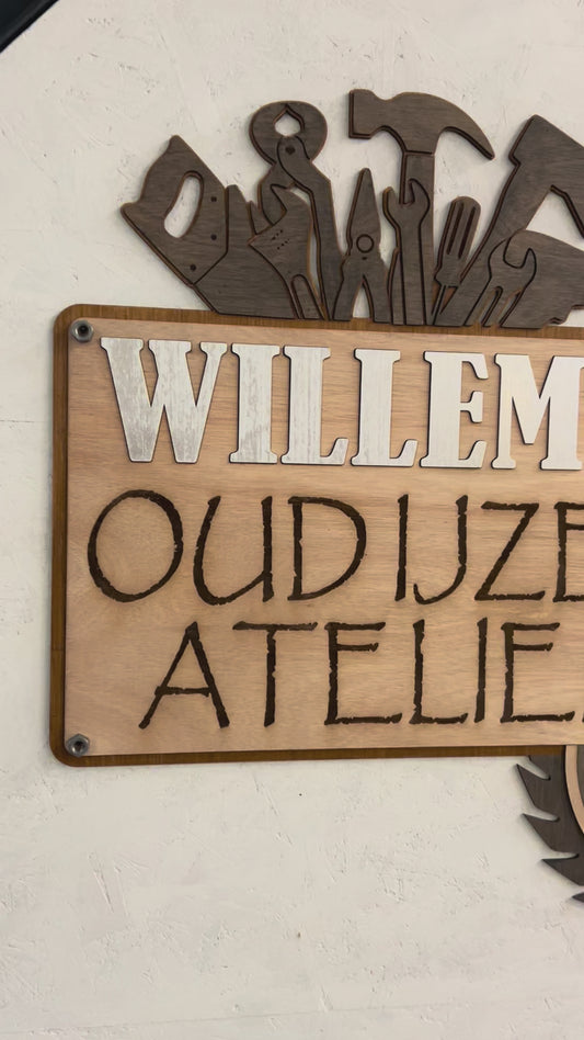 Custom garage bord - inspiratie